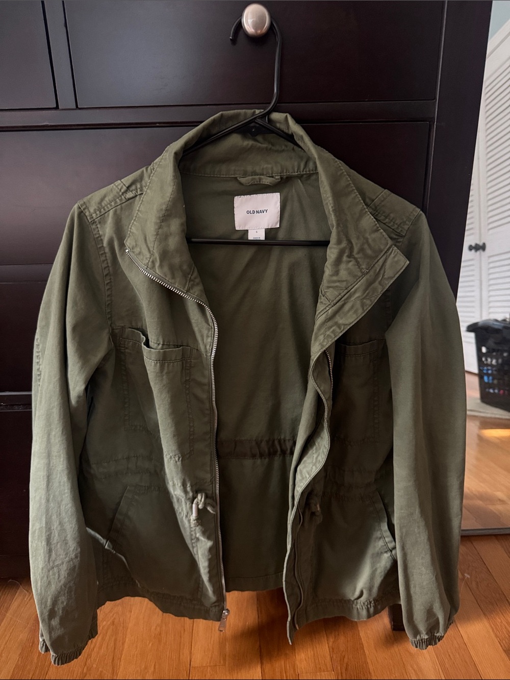 Old Navy Olive Utility Jacket with Front Pockets